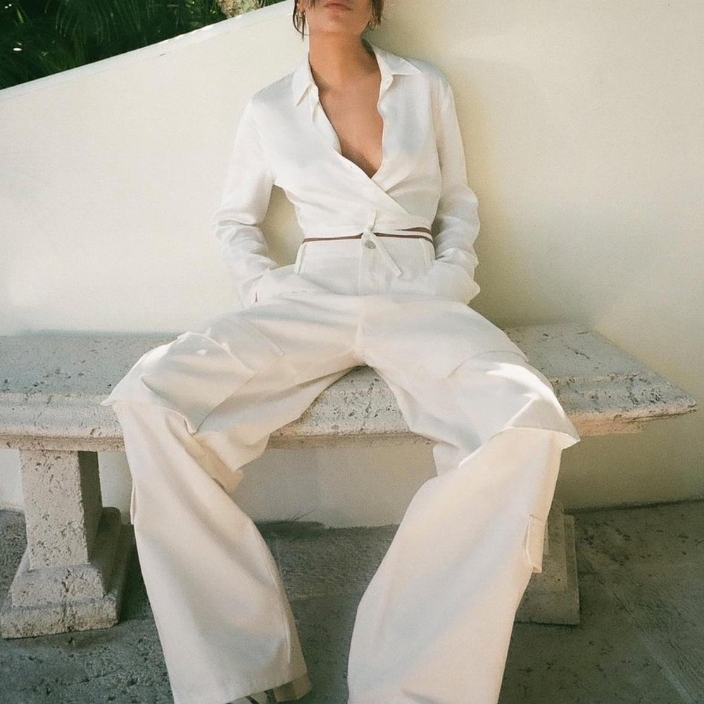 Zara Wide Leg Cargo Pants